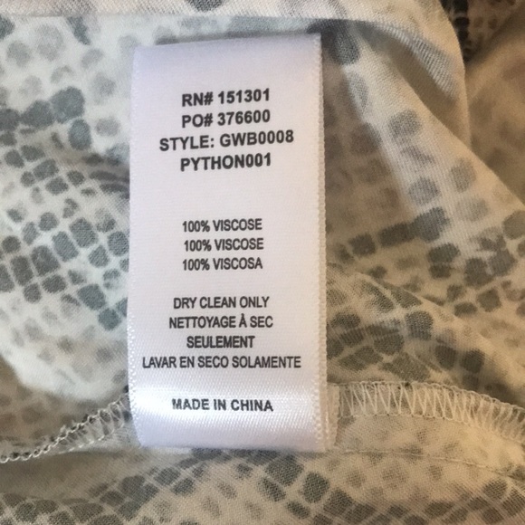 Good American | Purely Python Print Wide Leg Pants Size 3 - Picture 8 of 8